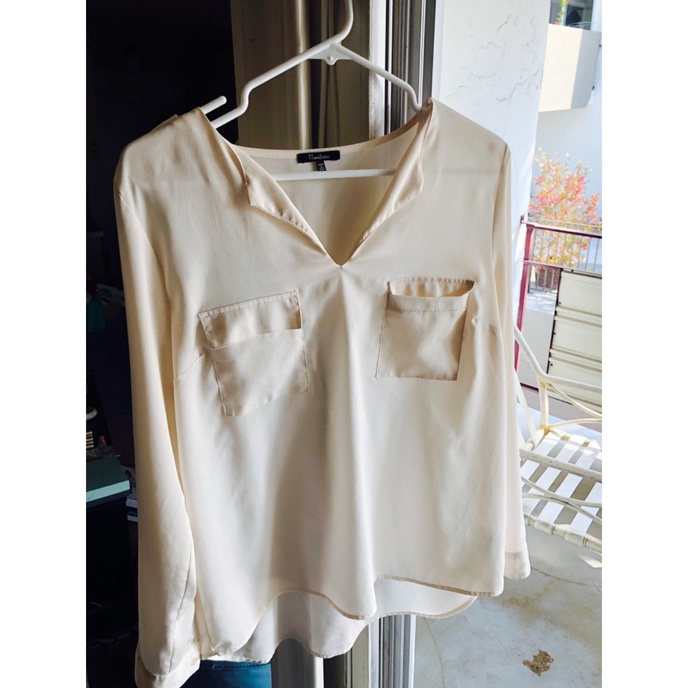 Cream blouse perfect for work!
